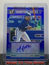 2021 Panini Donruss Anderson Tejada AUTO SS-AT Signature Series RC Blue /99