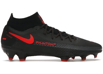 Nike Phantom GT Pro DF FG Black Chile Red Soccer Cleats Men\'s US 9 CW6600-060 Nike Phantom GT Elite FG Black Red – Villegas Footwear main image 4