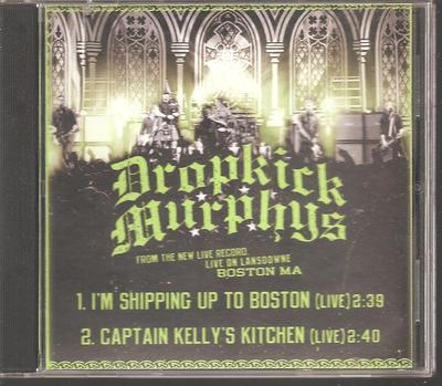 Dropkick Murphys ''I'm Shipping Up To Boston (Live)'' Acetate PROMO CD