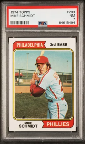 1974 Topps #283 Mike Schmidt - PSA 7