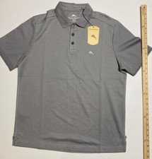 Tommy Bahama Easy Care Cotton Cool Blend Polo Shirt - Bala Shark - Medium - NWT