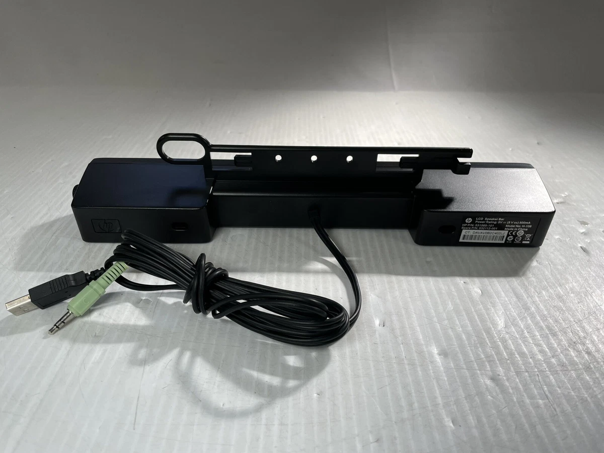 Genuine HP H 108 USB External Speakers Soundbar Sound Bar 531565