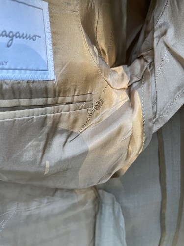 Salvatore Ferragamo RARE Alpaca Blend Unstructured Tan Sportcoat Italian 38R - Picture 8 of 12