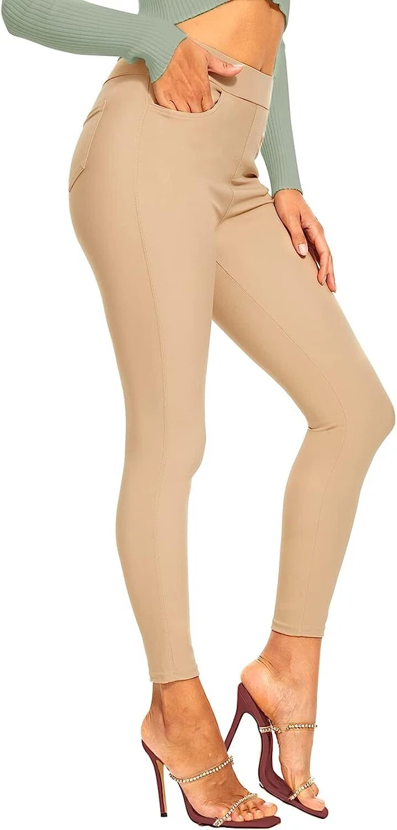 Dress Pants for Women Stretch High Waist Pull on Pants Comfort