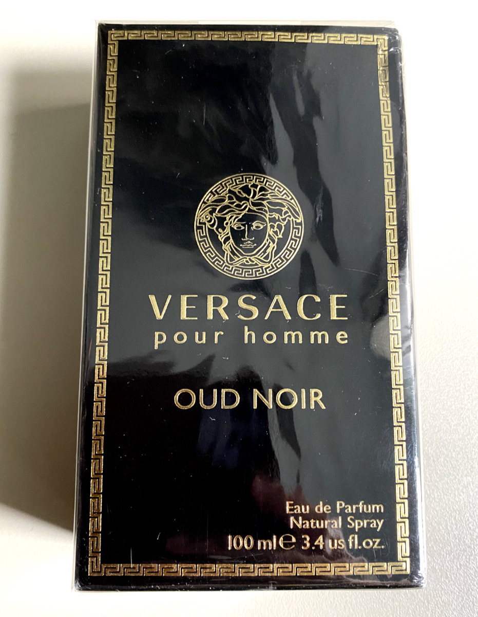 Versace Pour Homme Oud Noir For Men Eau de Parfum oz New