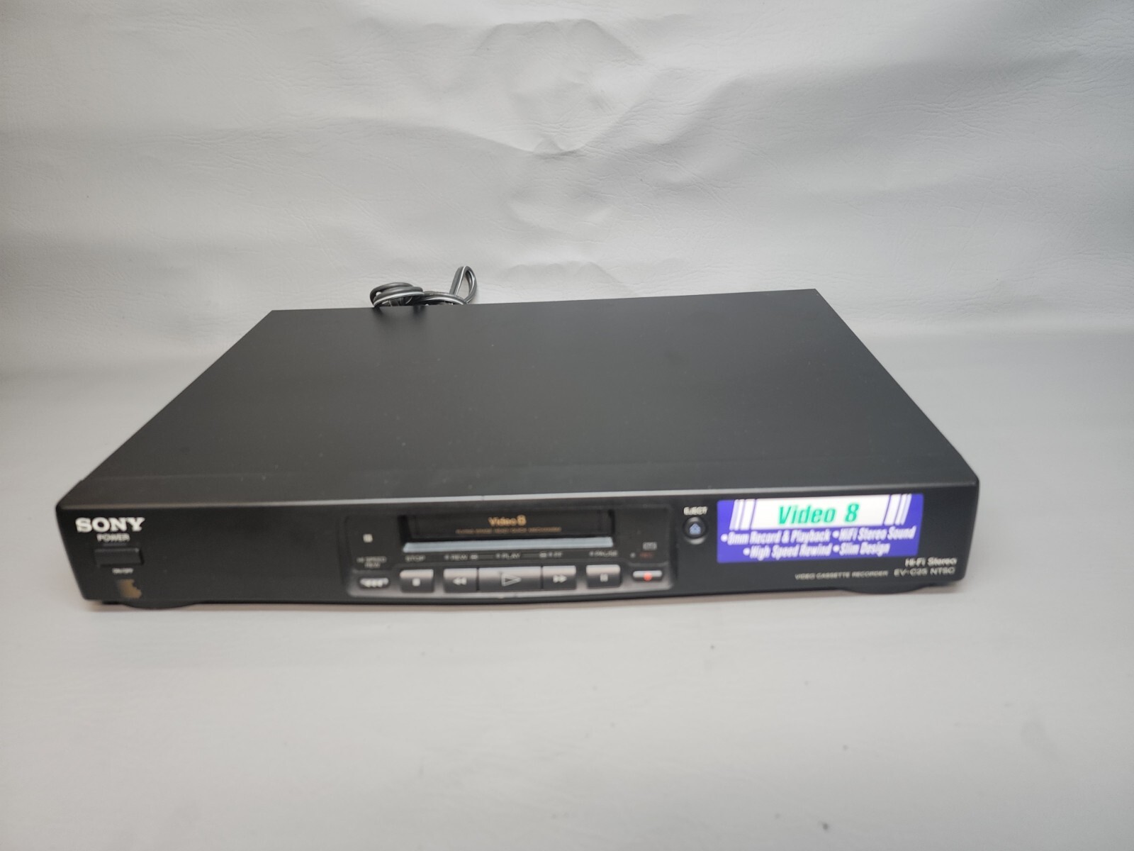 Sony EVC25 Video8 Video 8 VCR Stereo HiFi 8mm Video Cassette Recorder