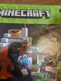LEGO Minecraft #21113 The Cave Set Moslty Complete with Directions, No Box