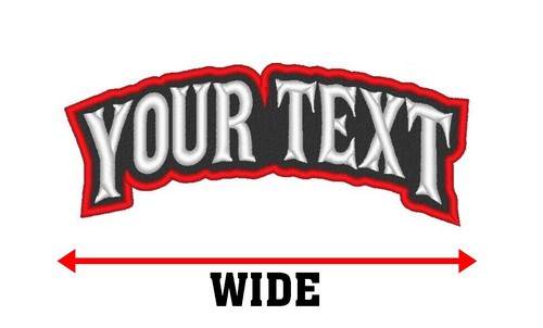 Custom Embroidered ARCH Top Rocker Name Tag Motorcycle Biker MC Sew on Patch - Picture 21 of 25