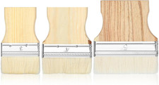 3 Pcs Flat Paddle Paint Brush Set,Wide Large L