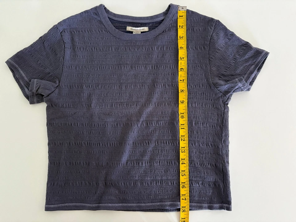 Lote De 3 Camisetas Mujer Adolescente XS American Eagle/Billabong Blanco, Azul, Tie Dye Foto 3 de 4