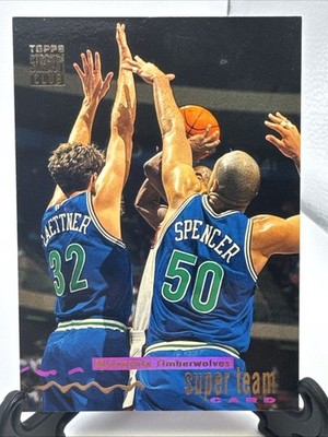 1993-94 Topps Stadium Club MINNESOTA TIMBERWOLVES Super Team card #16