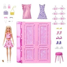 Image of Barbie Dream Closet 3.0 + Doll Set Mattel Genuine Quality Best