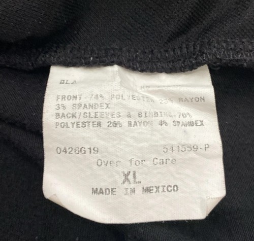 AB Studio Tiered Ruffle Top T Shirt Black Scoop Neck Women’s XL - Picture 10 of 10