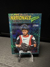 2026 Topps Heritage #201 Keibert Ruiz Aqua Sparkle Washington Nationals
