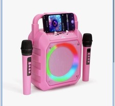 Karaoke Machine Bluetooth speaker with multicolor Led Ring light by Joyc