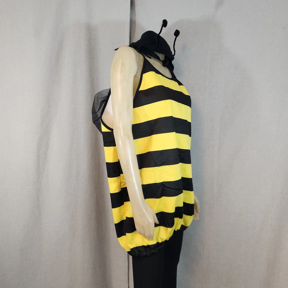 Fantasia Cosplay Bumblebee Queen Bee 2 Pçs Adulto PEQUENO MÉDIO Melão Cego Sem Chuva - Imagem 4 de 4