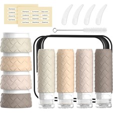 16 Pack Travel Bottles for Toiletries, TSA Approved Travel Size Toiletries Co...