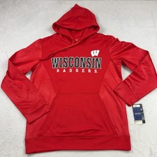 Wisconsin Badgers Captivating Sweatshirt Men M Red Football Collegiate NWT 50