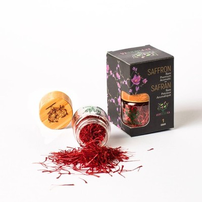 Saffron, Grade A+ All Red Saffron Threads, Pure, Premium, Aromatic, 100% Natu...