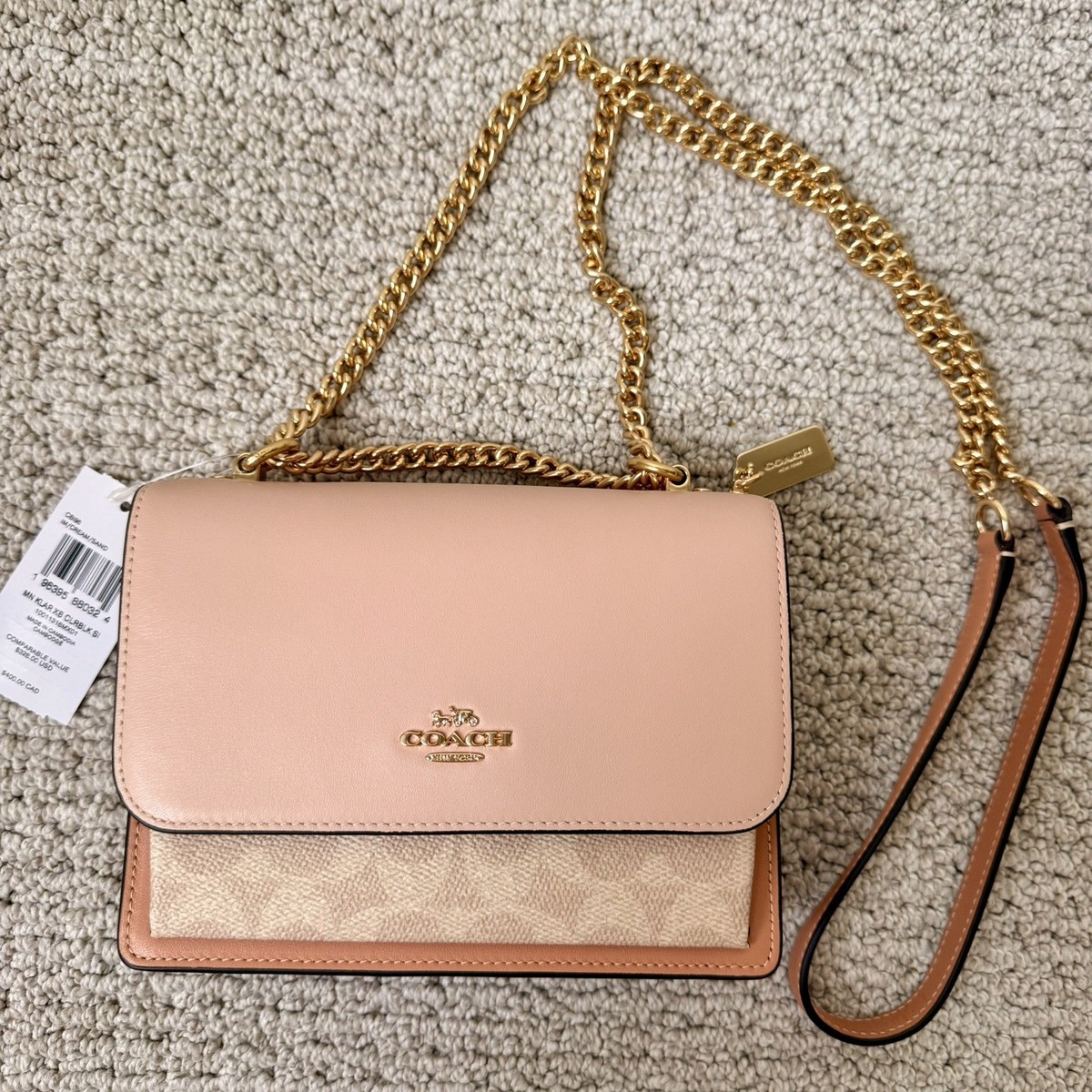 🆕 COACH Mini Klare Crossbody Bag Colorblock Signature Canvas