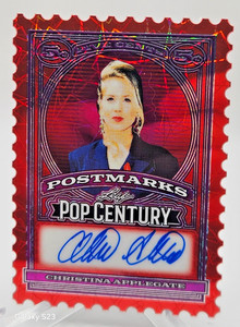 CHRISTINA APPLEGATE 2026 LEAF POP CENTURY "POSTMARKS" AUTO SSP CARD #1/1