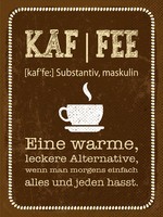Blechschild 40X30 Cm Definition Von Kaffee Deko Schild Deko Geschenk Schild