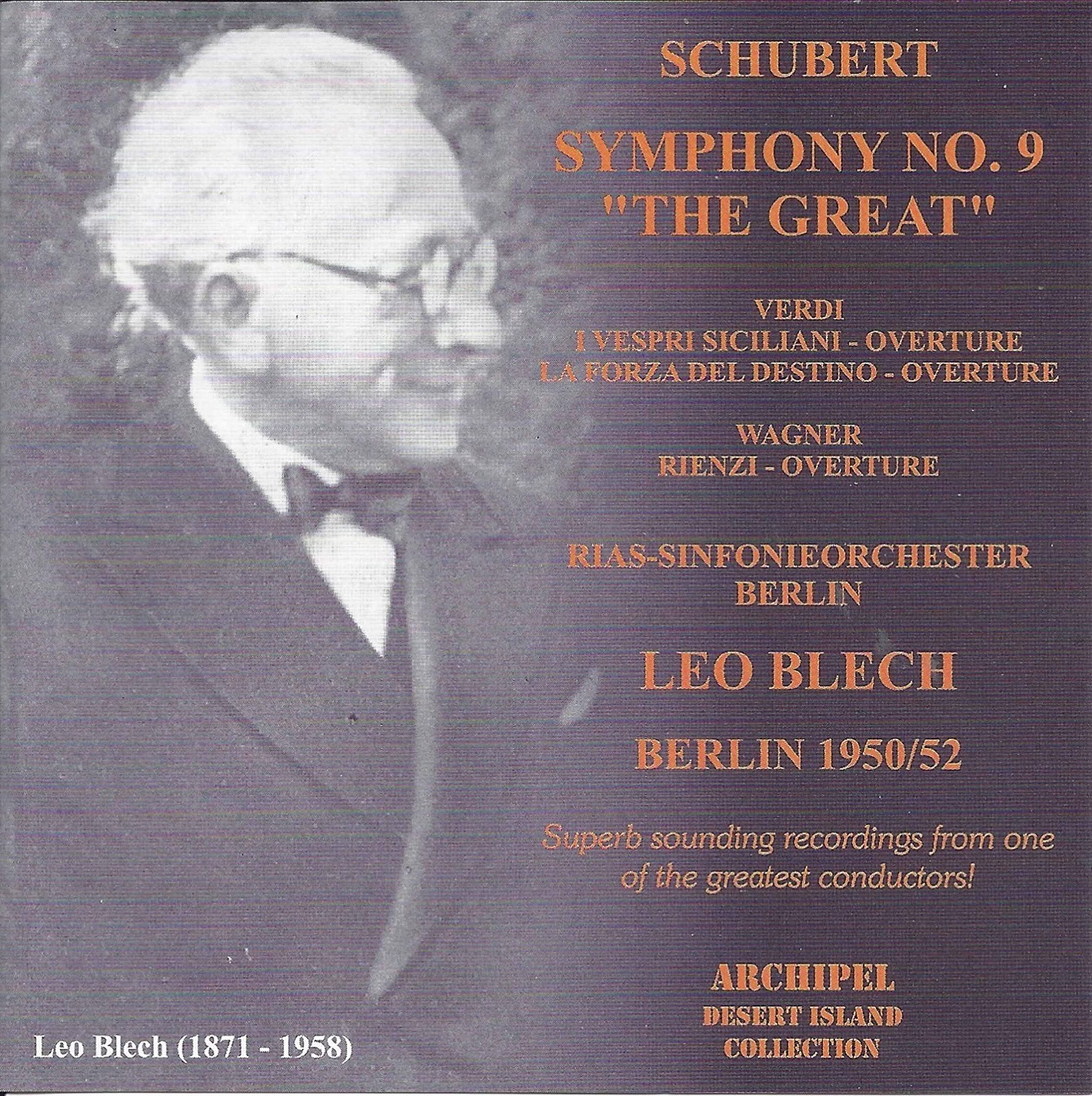 RIAS-Sinfonieorchester Berl Symphony No. 9/ouverturen (Blech, Berlin Rias S (CD)