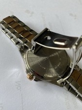Cassio Sheen Ladies Watch Gold Tone Case Metal Strap Working New Battery