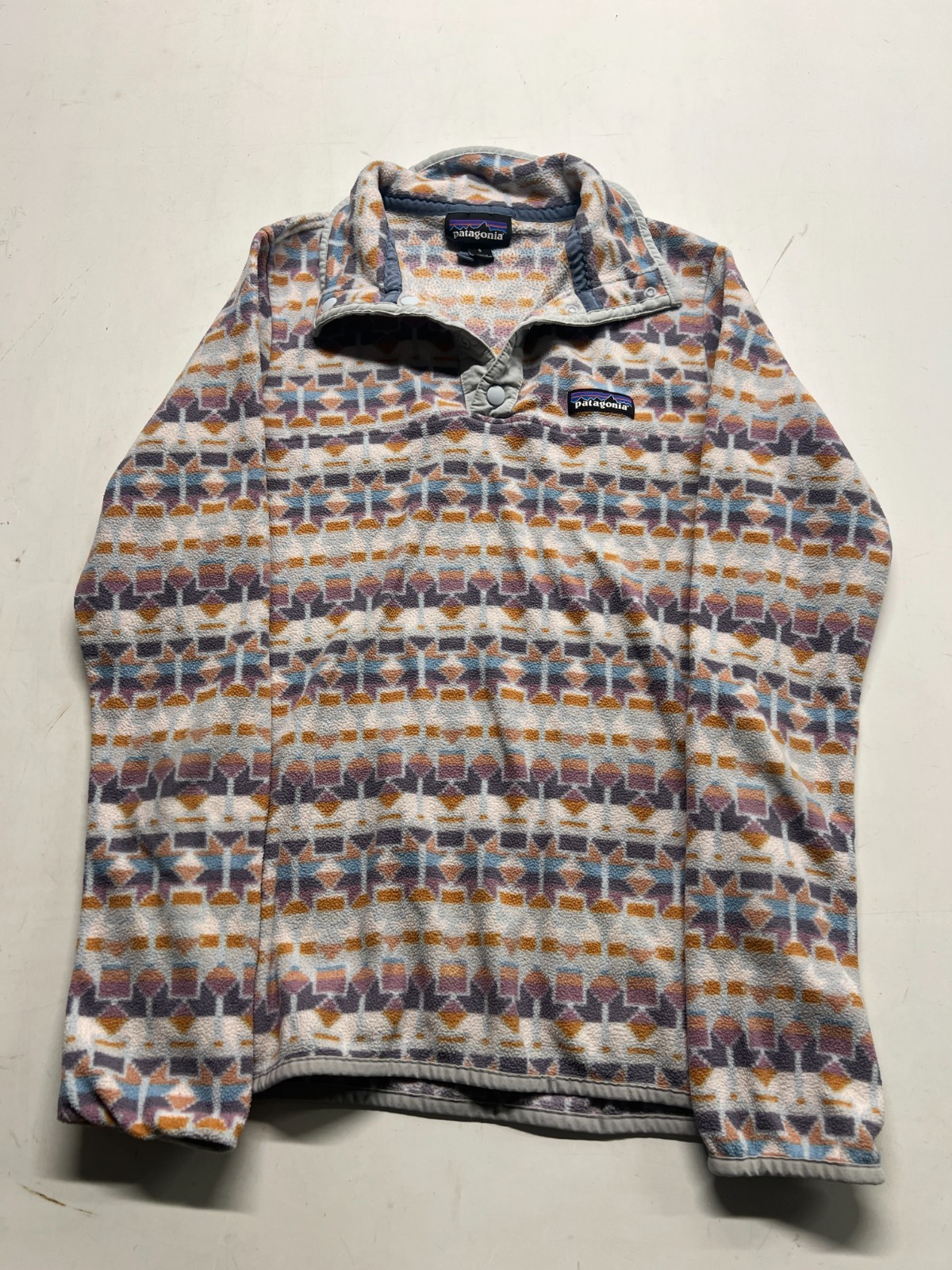 Patagonia Micro D Snap-T Fleece Jacket Multicolor Aztec Southwest Women Sz Small