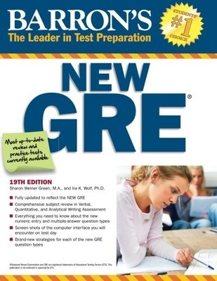 Barron's New GRE: The Leader In Test Preparation 2015 (With CD-R
