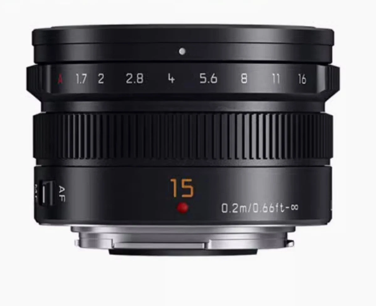 Camera Lenses for Panasonic 15mm Focal f/1.7 Maximum Aperture for