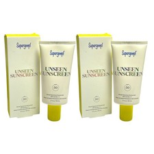  Supergoop Unseen Sunscreen SPF50 PA  1.7OZ./50ML LOT OF 2