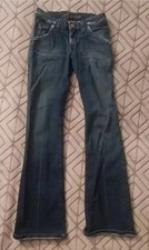 Bebe Women's Jeans. Size 26. Dark Blue. Made in the USA. Used/ Pre-owned.