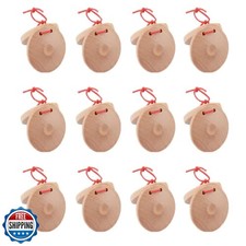 12 Pcs Musical Castanets Instrument, Clap Board Music Educational  Classroom D