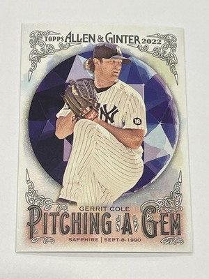 2022 Topps Allen & Ginter Baseball Pitching a Gem - Gerrit Cole - Yankees