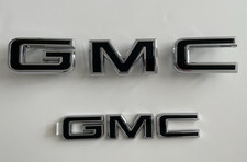 2018-24 Gmc Acadia Terrain Black Front Grille And Rear Emblems 84807827 2018-24 Gmc Acadia Terrain Black Front Grille And Rear Emblems 84807827