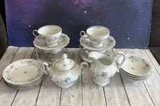 Johann Haviland Bavaria Germany Blue Garland 19 Piece Set - Berry Bowl, B&B…