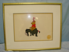 Disney Winnie the Pooh Blustery Day Limited Edition Serigraph Cel Framed 1988