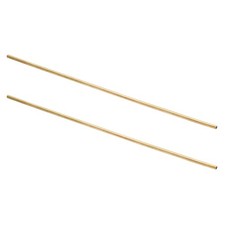 2Pcs H62 Brass Round Tube, 2mm OD 0.5mm Wall Thickness 200mm Length Pipe Tubing