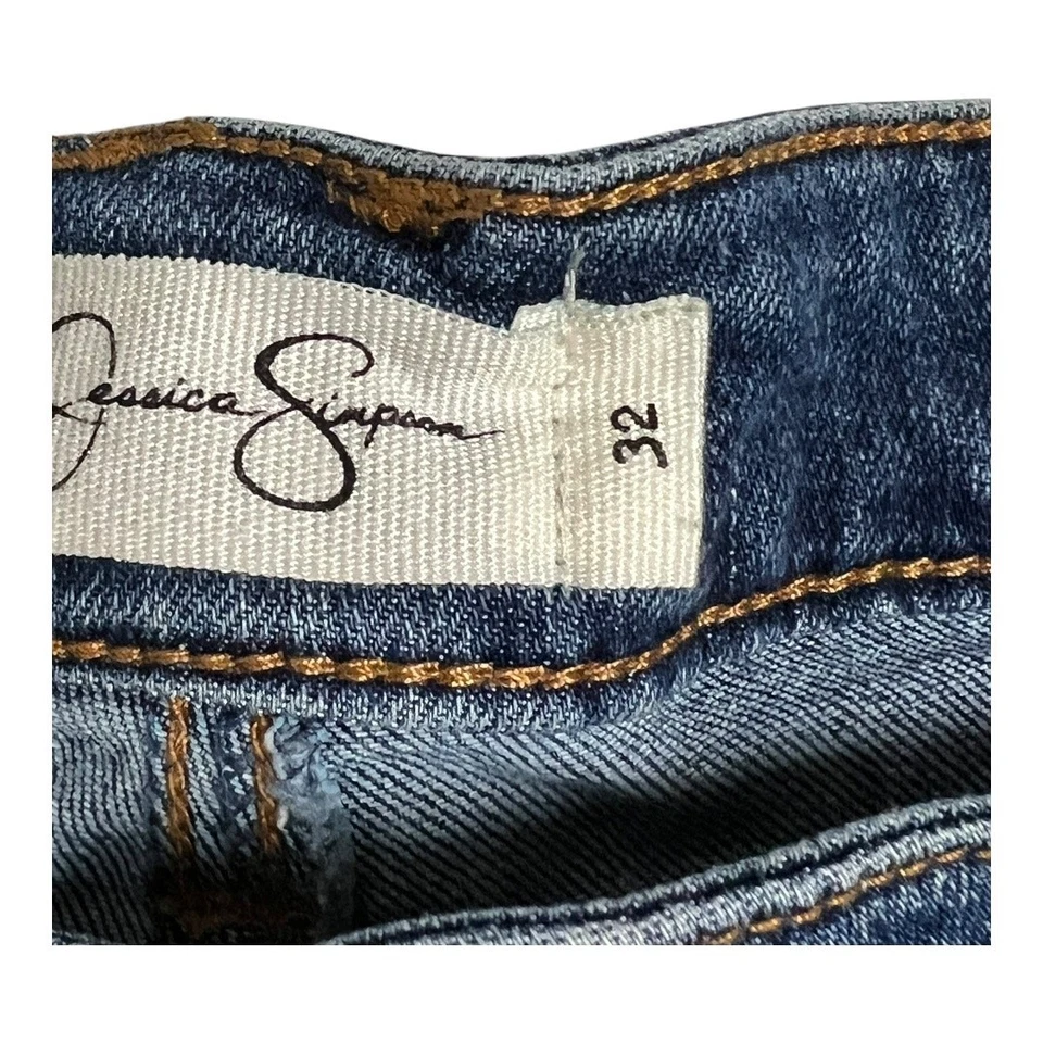 Pantalones Cortos Jean Denim Festival Verano Playa Informales Corte Botón Mosca 32 Skimmer Foto 3 de 4