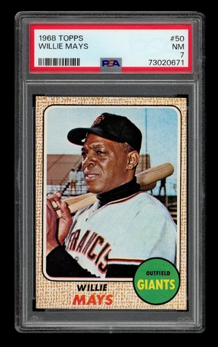 1968 Topps Set-Break # 50 Willie Mays PSA 7 NM