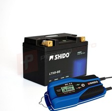 Shido Lithium Battery and DC4 Charger to fit Hyosung GV 125 Aquila 2001-2010