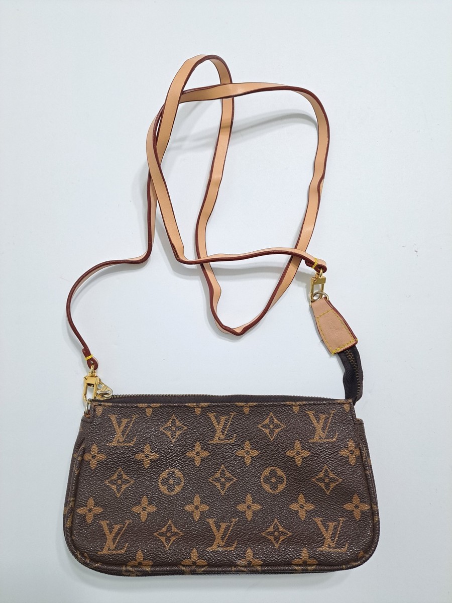 Louis Vuitton Monogram Pochette Accessoires M51980 Brown Crossbody Purse