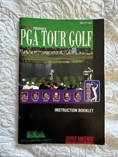 PGA Tour Golf (Super Nintendo Entertainment System, 1992) *MANUAL ONLY*