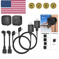 2Pack 10ft/3m Power Cable and Adapter for Blink Outdoor 4 4th Gen & 3rd Gen &...