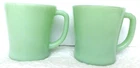 New ListingVintage Fire King USA Ovenware Jadite D Handle old green milk glass mugs 50s 60s