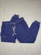 FIGS Zamora Jogger Scrub Pants Women's XL Tall Navy Blue High Waist Drawstring