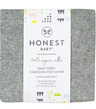 Honest Baby 100 Organic Cotton Changing Pad Cover Gray 16" x 32" Standard