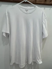 True Classic Men's Classic Crew Neck Short Sleeve Tee Shirt White - XL