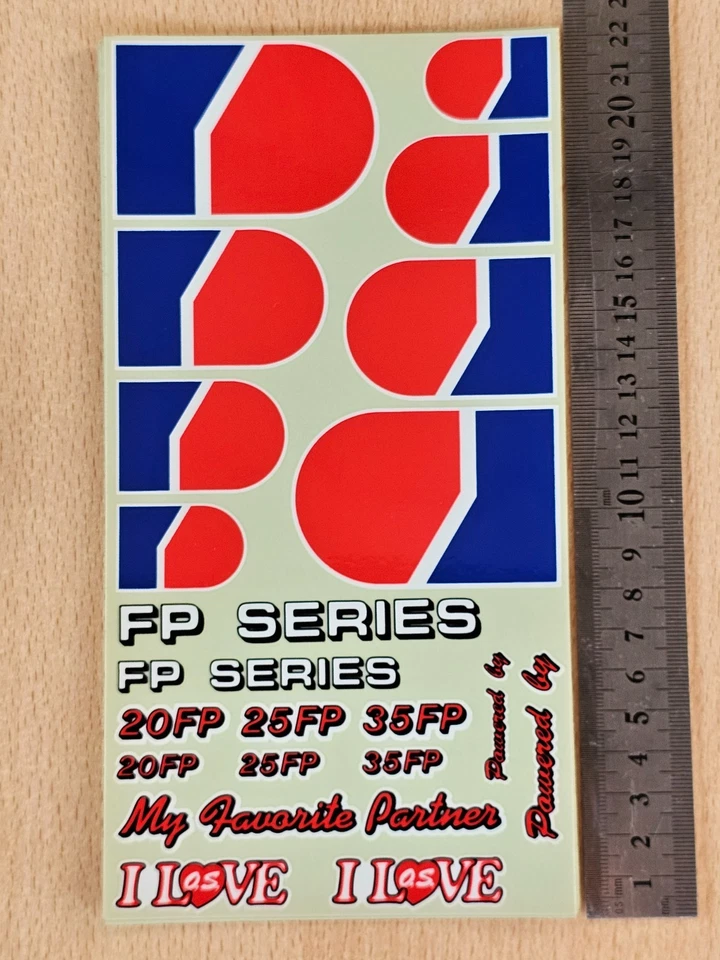 5x OS Engines FP Series Decal Sheet Stickers 22 cm x 11 cm - Image 2 of 3